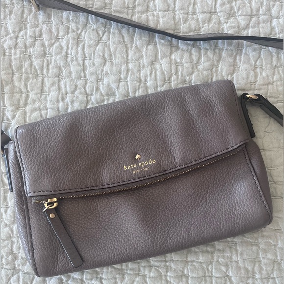 kate spade Handbags - kate spade Leather Crossbody in Gray